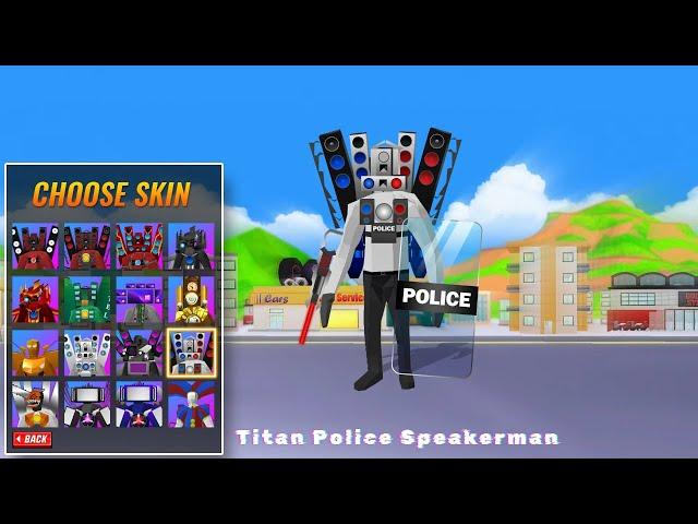 Choose Titan Skin in Dude Theft Wars Multiverse