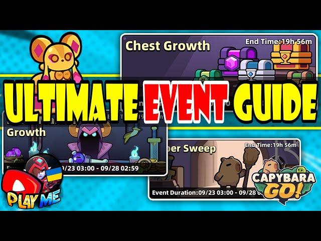 ULTIMATE EVENT GUIDE - Capybara Go! AFK, Pet, Chest Growth... GET FREE HORSESHOE, HAMMERS, COINS