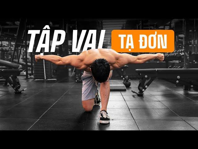 Tập nổi khối VAI bằng tạ đơn | 1 Tuần Tạ Đơn | Shoulders Dumbbell Workout | SHINPHAMM