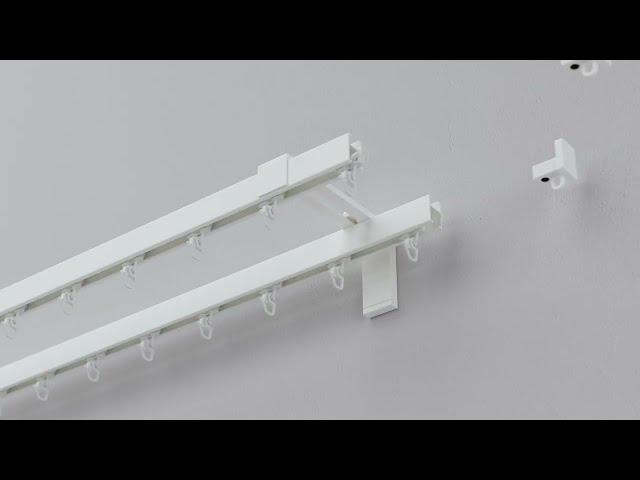 How to install IKEA VIDGA rail: Two track set