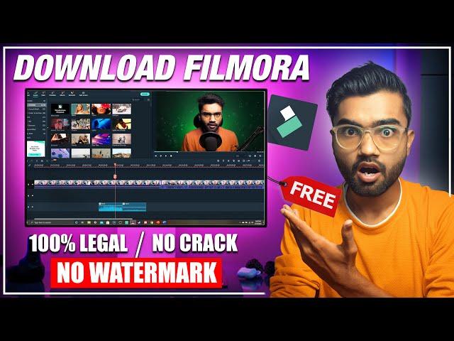 How to Download & Install Wondershare Filmora 13 in PC & Laptop (2024) | Filmora Free Download