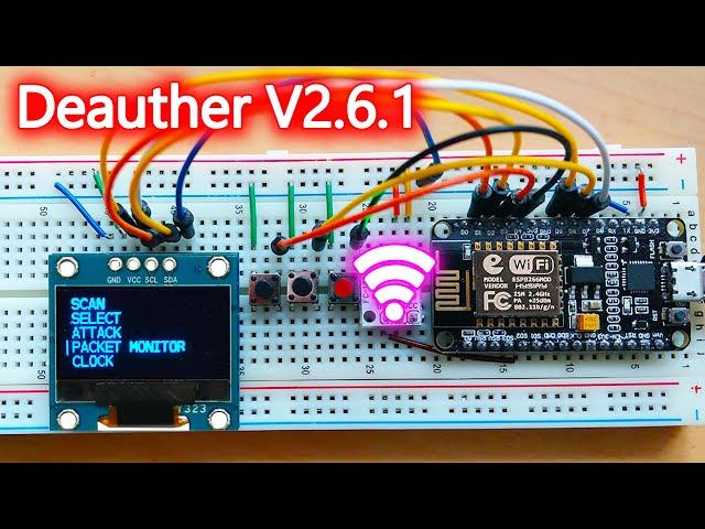 OLED Display D.eauther Latest Firmware (v2.6.1) with NodeMCU ESP8266