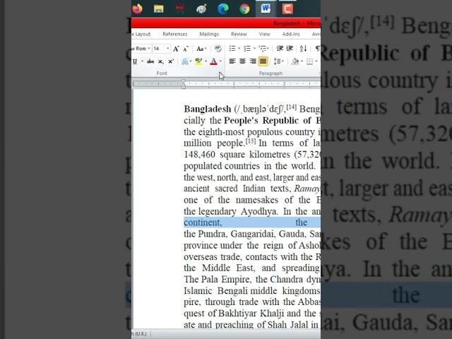 Remove Extra Spacing in MS Word by Kerning Settings #shorts