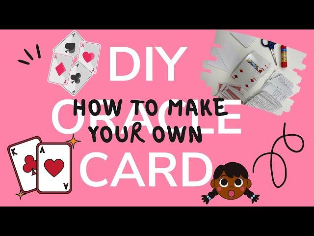 SIMPLE DIY ORACLE CARDS!🃏️