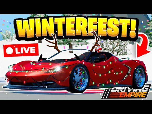 Driving Empire WINTERFEST Update! ⏳LIVE Countdown⏳