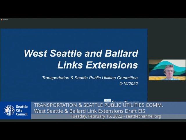 Seattle City Council Committee on Transportation and Seattle Public Utilities 2/15/22