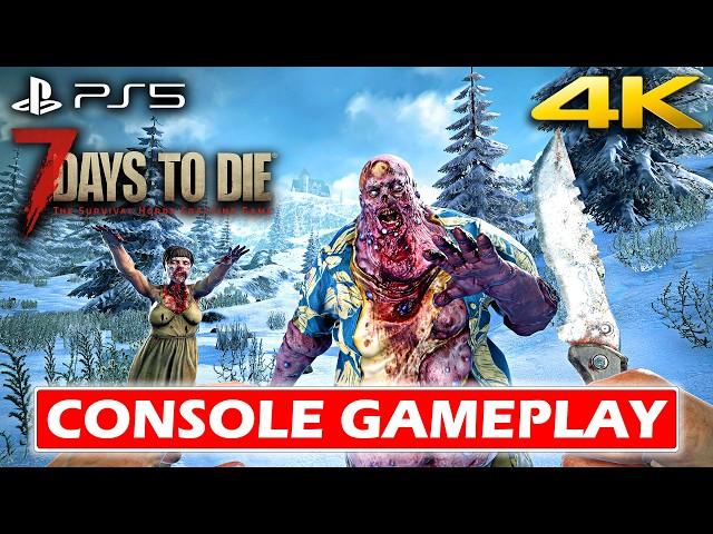 7 DAYS TO DIE (PS5) Console Edition 1.0 Gameplay Walkthrough - Day 1 Guide (4K 60FPS) | Crossplay