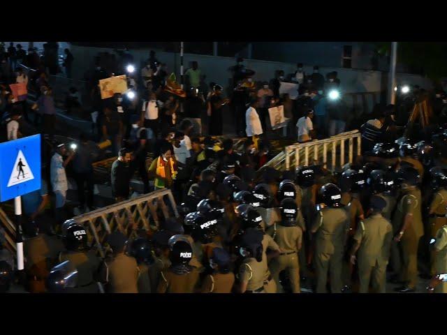 Tussle between protesters, police near Sri Lanka PM's home | AFP