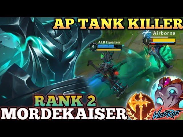 MORDEKAISER AP TANK KILLER! AGGRESSIVE MVP PLAY- TOP 2 GLOBAL MORDEKAISER BY ALB Equalizer-WILD RIFT