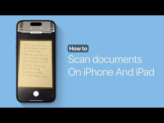 How To Scan Documents On iPhone or iPad