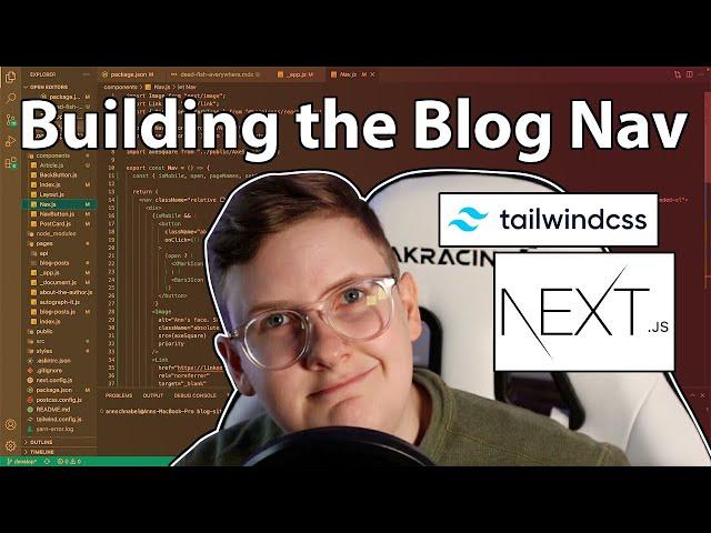 Next.js and Tailwind CSS - Building the Navigation for a Developer Blog Site in 2023