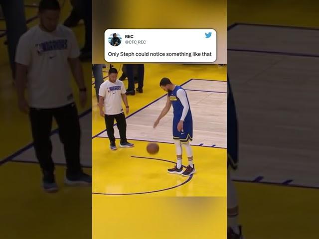 Steph casually found a dead spot on the court  | #shorts