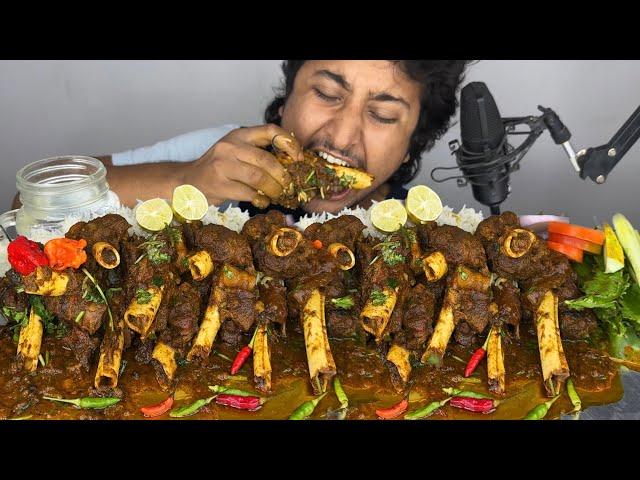 MUTTON RECIPE & MUKBANG: SPICY 1.5KG  MUTTON NALLI CURRY WITH KING CHILLI & SMALL CHILLI,WING BEANS