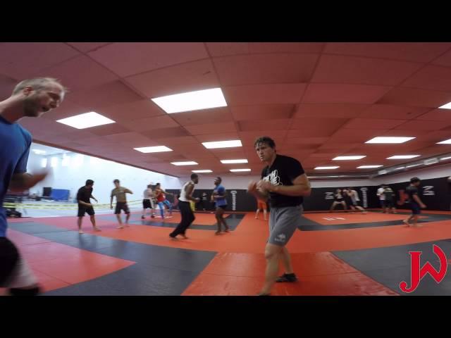 Jackson Wink MMA Academy 1st Day of training in the new gym.