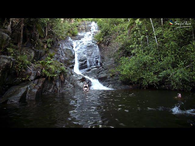 The Sauzier waterfall in Mahé, Seychelles