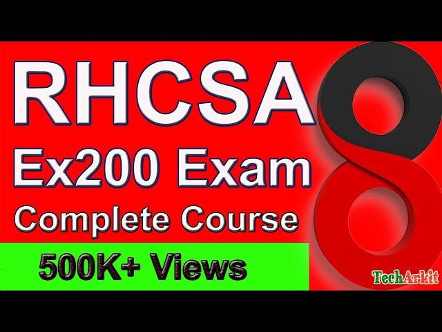 RHCSA 8 Complete Course video 2023 | Linux Certification | Tech Arkit | Must Do Certification