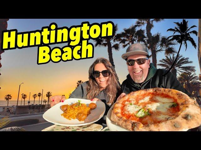 HUNTINGTON BEACH! Main Street, Dog Beach + Amazing Dinner at Nardó Italian Restaurant | Pacific City