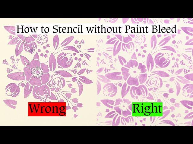 How to Stencil a Wall without Paint Bleed | Oak Lane Studio