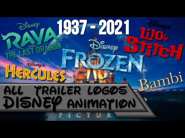 All Walt Disney Animation Trailer Logos (1937-2021)