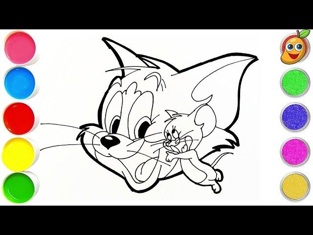 Tom And Jerry Drawing Easy || How To Draw Tom And Jerry