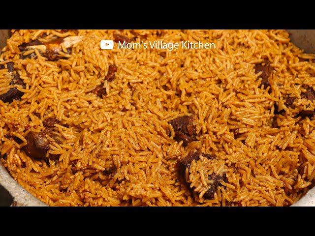 How to Prepare Beef Pilao (Rice and Beef) Ugandan Food - Mom's Village Kitchen - African Food