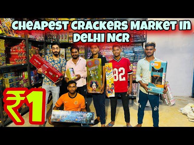 CHEAPEST CRACKERS MARKET DELHI NCR 2024 | COCK BRAND 55% Off | SONNY 75% OFF | CRACKERS IN RS 1