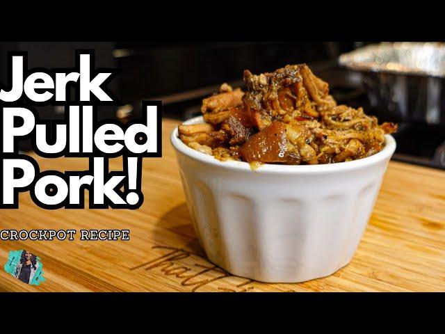 SLOW COOKER JERK PULLED PORK | LEAVE FOR WORK AND COME HOME TO DINNER! | EASY DUMP & GO RECIPE