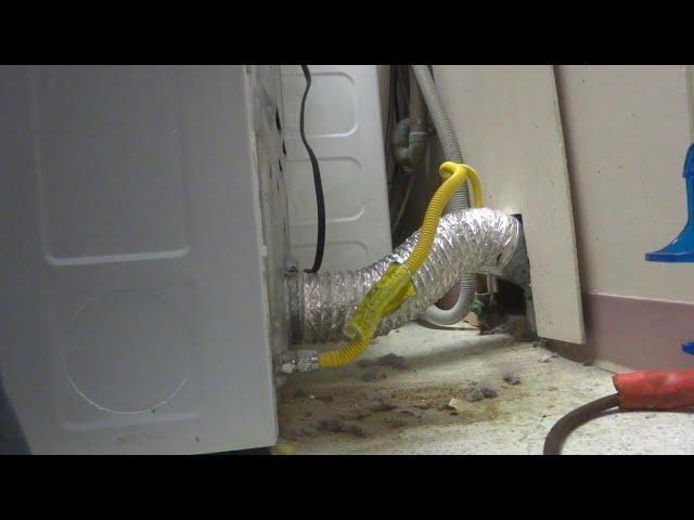 gas smell coming from dryer area