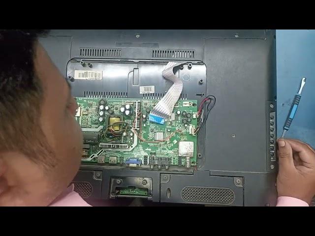 how to repair all type smart led tv dissemble & diagnosed with doing multimeeter tracing