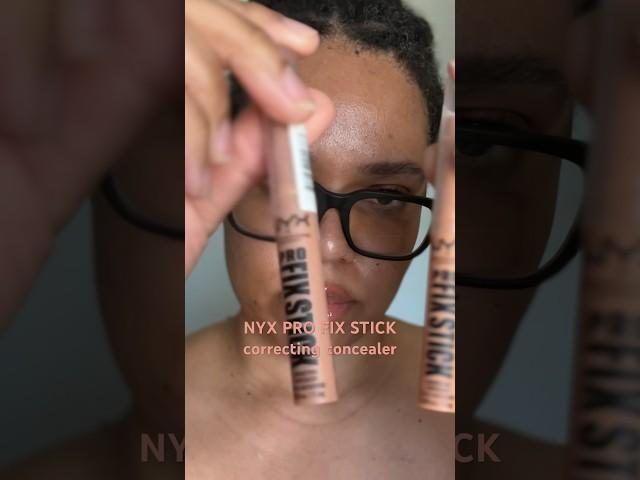 RIGHT OR LEFT?! ‍️‍️ NYX PRO FIX STICK CORRECTING CONCEALER #selfcare #makeup #concealer