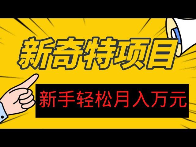 2022网赚，新手网上赚钱！新手轻松这样赚钱，一个月竟然能做到万元收入