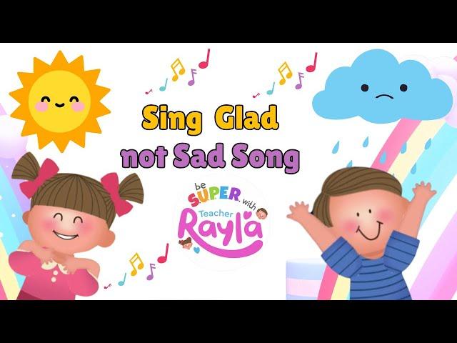 Sing Glad and not Sad | If you're happy and you know it | #nursery_rhymes #kidslearning