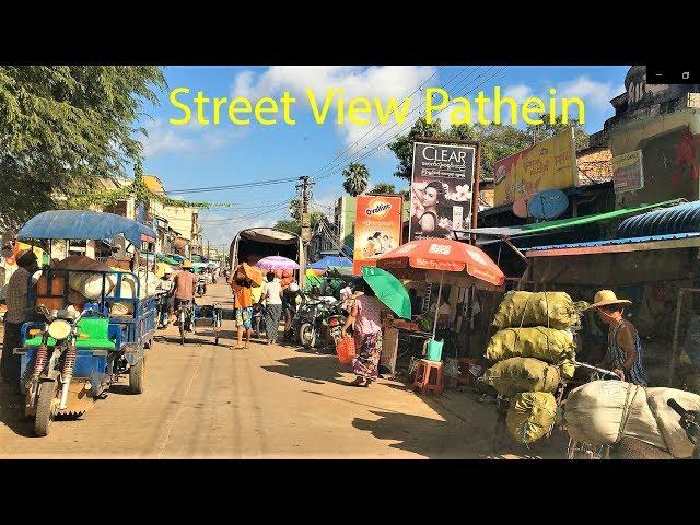 Street View from Phaung Daw Oo Pagoda to Downtown Pathein