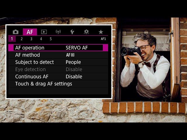 Best AF Settings for Canon mirrorless R5 & R6 for wedding photographers!