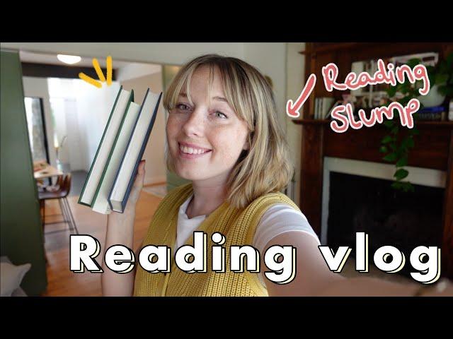 READING VLOG: defeating a reading slump with 3 incredible books