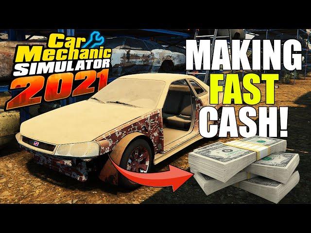 How to Make Money FAST in Car Mechanic Simulator 2021!