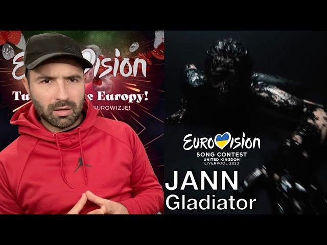 Reaction : Jann - Gladiator /Eurovision Poland /Tu bije serce Europy – Wybieramy hit na Eurowizję!