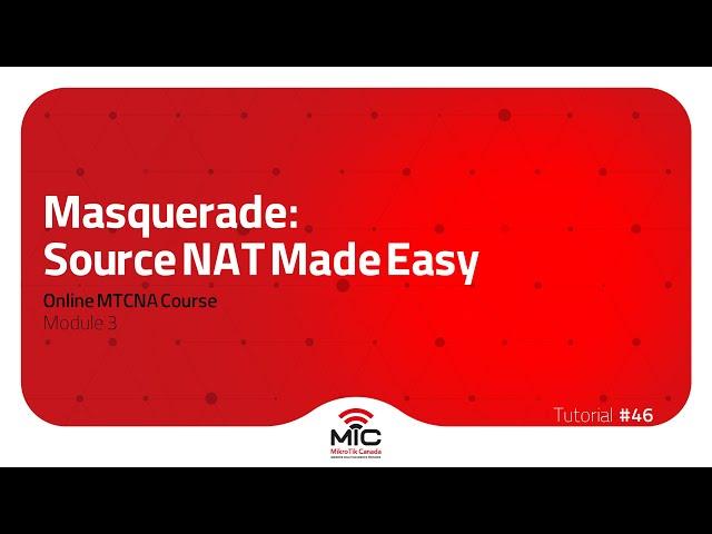 Masquerade: Source NAT Made Easy