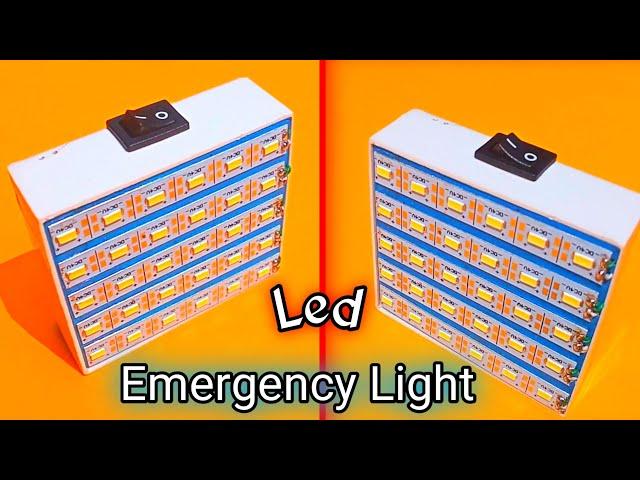How To Make LED Rechargeable Emergency Light. #short.