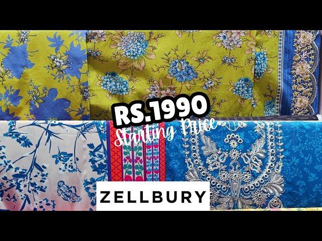 Zellbury New Collection 2024 ll zellbury unstitched collection 2024 ️