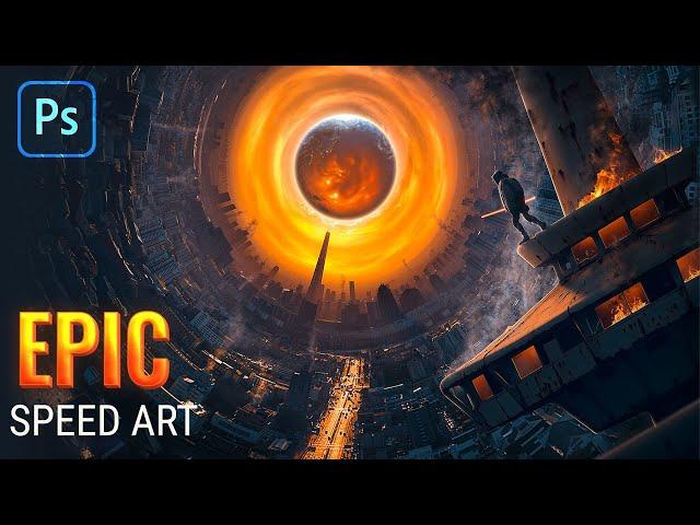 Epic City Photo Manipulation Speed Art | Photoshop Tutorial