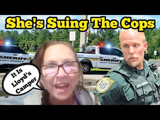 SHE IS SUING THE COPS