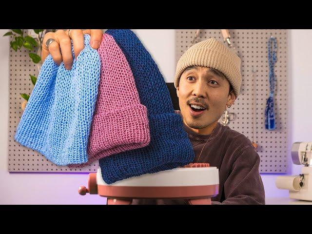 How to Knit Beanie with Viral Knitting Machine | GA024