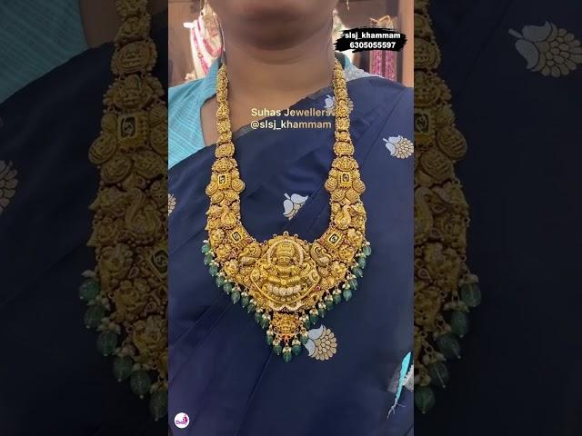 Net Weight 115 grams slsj khammam |@brideessentials Lakshmi Nakshi Haram #slsjkhammam #goldjewellery