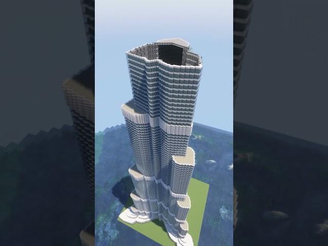 Tallest Building in the world in Minecraft! #minecraft #skyscraper #minecraftbuilding