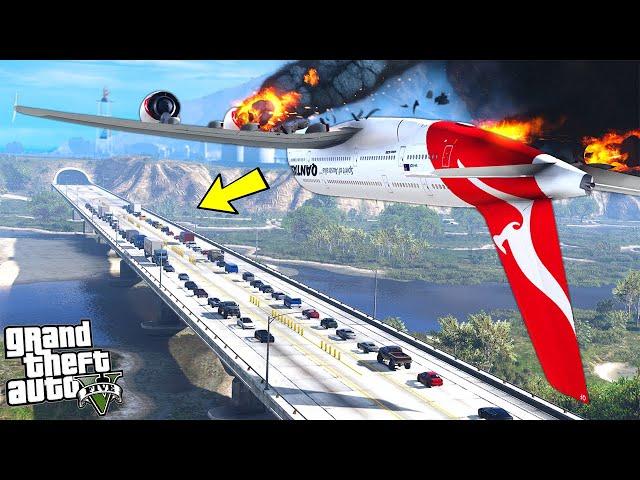 ОТКАЗ ВСЕХ СИСТЕМ! ПЕРЕВЁРНУТЫЙ САМОЛЁТ ИДЁТ НА ПОСАДКУ ► GTA 5