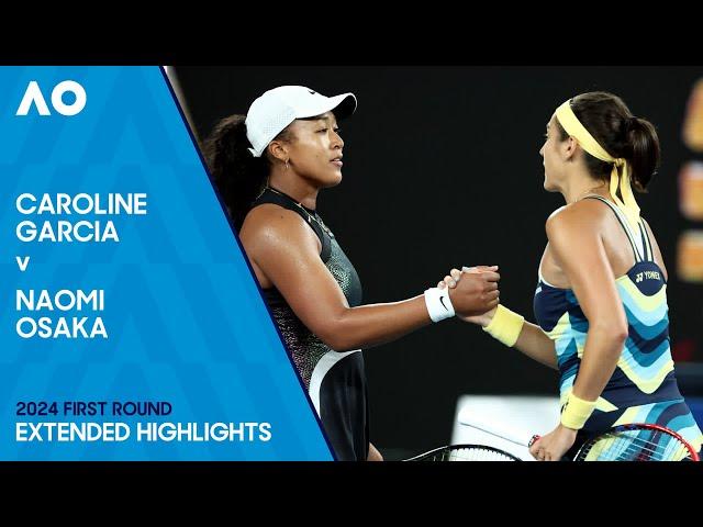 Caroline Garcia v Naomi Osaka Extended Highlights | Australian Open 2024 First Round