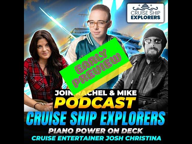 Cruise Podcast Guest Josh Christina Got Discovered to Rock Cruise Ship Stages! #cruiseship