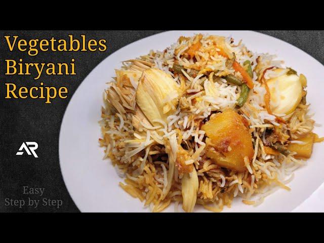 Easy (Step by Step) Vegetables Dum Biryani Recipe | Rostone