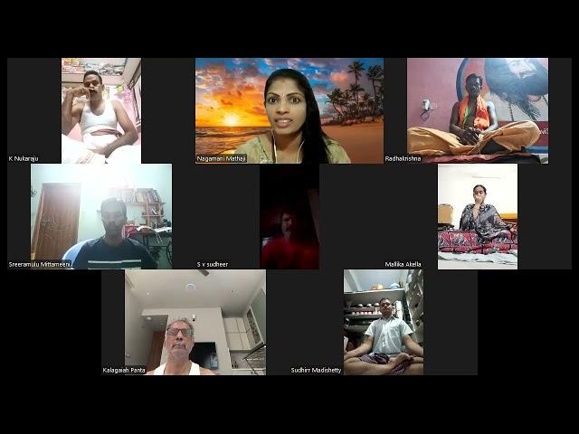 Hata Yoga Kundanili Sadhana 07/11/2024 Prt-2 Zoom classes @Ramanandha Bharathi Swami